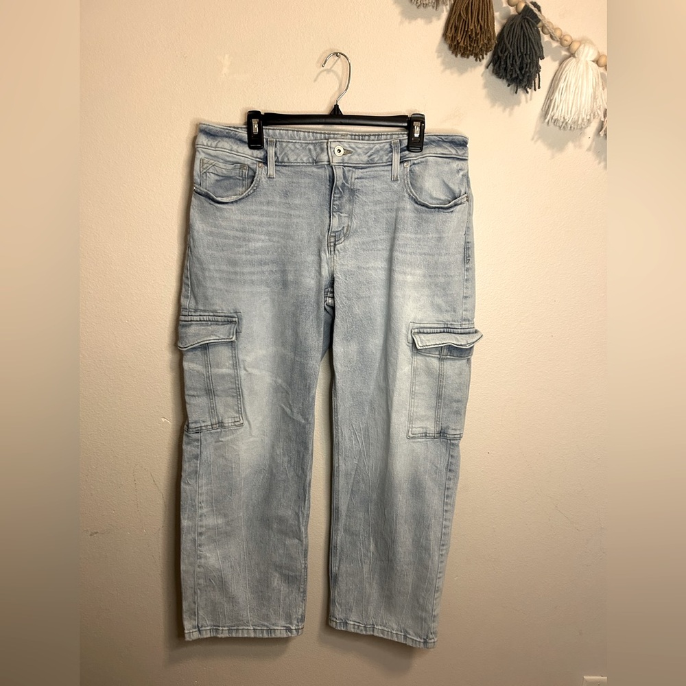 edgely Light Blue Cargo Jeans 16P